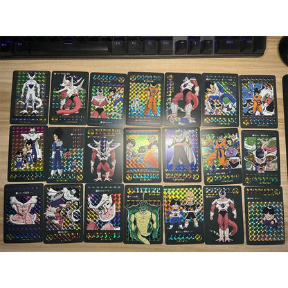 Dragon Ball Super Son Goku Frieza Bejita Yonsei Piccolo DIY Homemade Bronzing Game Toys Collection Card Christmas Birthday Gift SS69 34.69 D-Grid flash-54pcs
