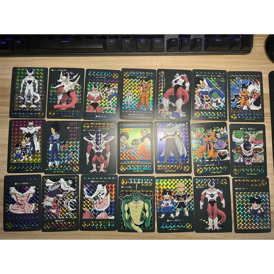 Dragon Ball Super Son Goku Frieza Bejita Yonsei Piccolo DIY Homemade Bronzing Game Toys Collection Card Christmas Birthday Gift SS69 34.69 D-Grid flash-54pcs