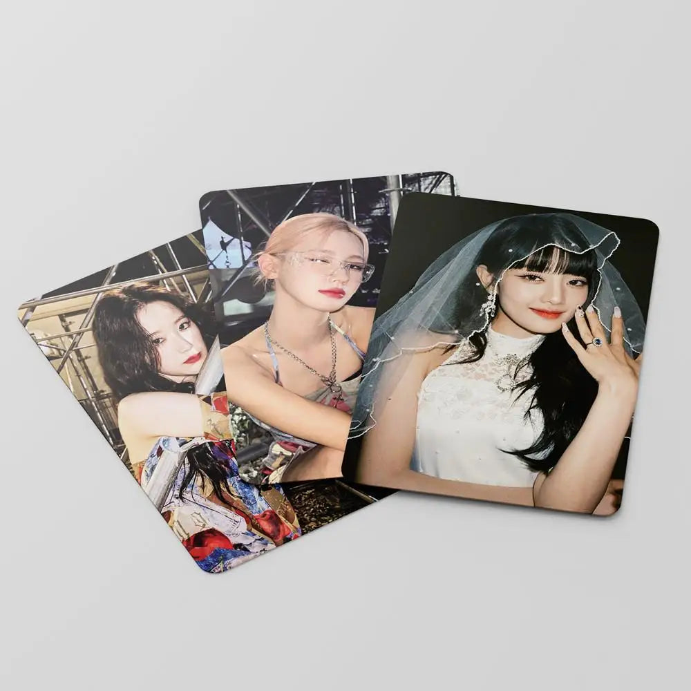 KPOP 55cards/set (G) I-DLE Album Card I FEEL Album GIDLE Ye Shuhua MINNIE Printed Photo Card LOMO Card Gift For Girls Collection SS69