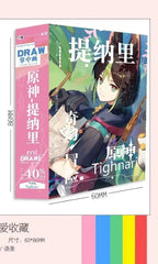 Game Impact Alhaitham Anime Project 40 Sheets 80 Pages Double-sided Mini Characters 68x60mm Magazine Miniature Comic Books SS69 9.69 Tighnari / 40 Sheets 80 Pages