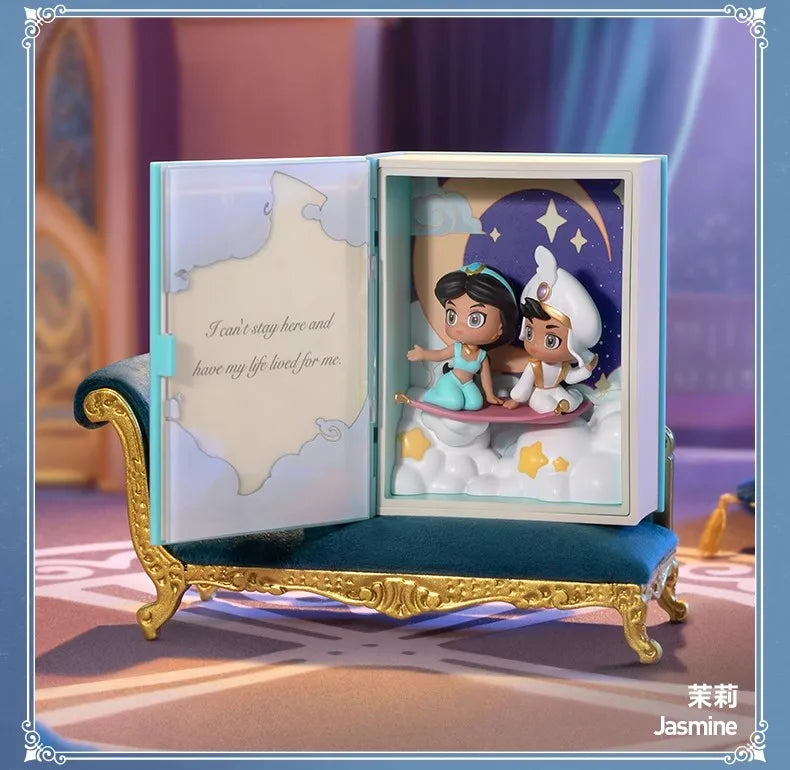 Genuine 100% Disney Princess Talry Tales Series Blind Box Action Figures Toy Collection Desktop Decoration Mystery Box Gift SS69 27.69 confirm jasmine