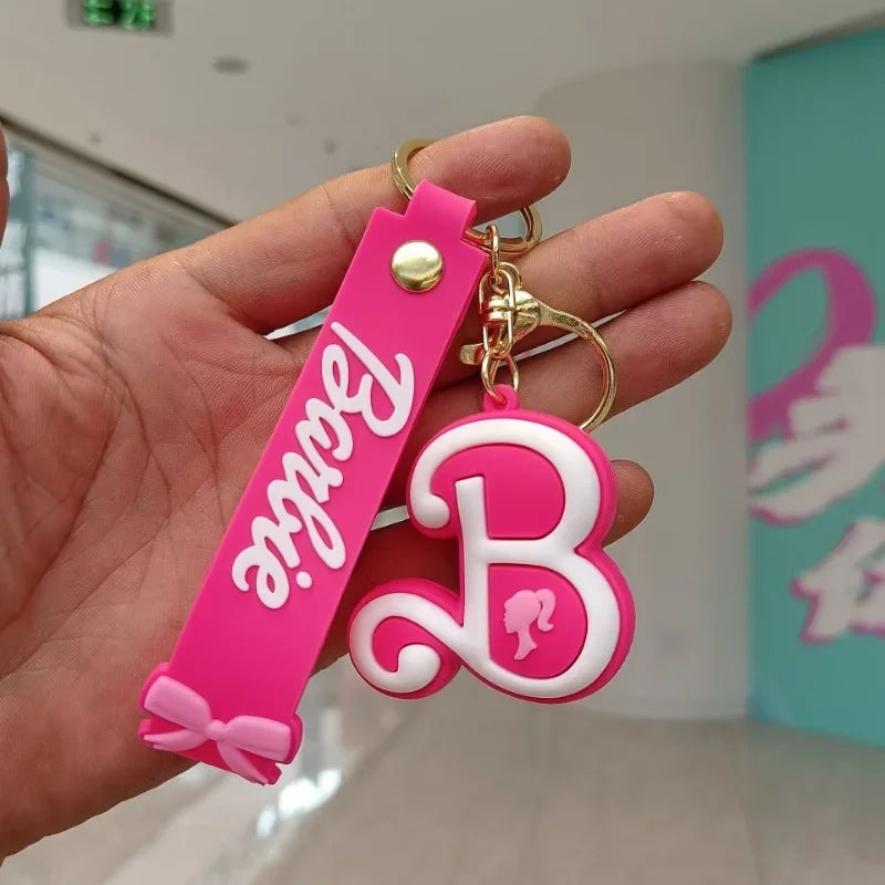 New MINISO Barbie Keychains for Backpack Pendant Bag Ornament Accessories Anime Kawaii Cute Creative Girls Gifts Wholesale SS69