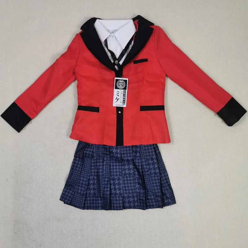 Yumeko Jabami Cosplay Costume School Uniforms Jabami Yumeko Outfits Full Set with Stockings Girl JK School Uniform For Comic Con SS69