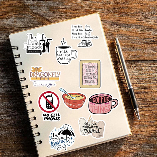 50PCS Gilmore Girls Stickers Cartoon Funny Graffiti Decals Luggage Motorcycle Gift Luggage Decorative Waterproof Phone Sticker SS69