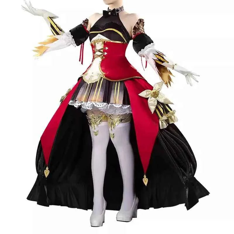 COS-HoHo Umamusume:Pretty Derby Gentildonna Game Suit Gorgeous Dress Uniform Cosplay Costume Halloween Party Role Play Outfit