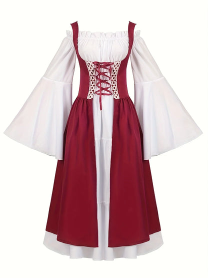 Greek Goddess Court Princess Queen Halloween Costume Vintage European Royal Style Theater Stage Outfit Halloween Cosplay Costume