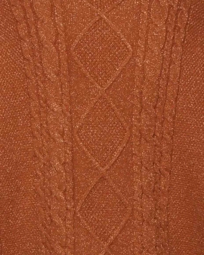 Glittery TS Cardigan Women Orange Chunky Knit Sweater with Star Embroidery Gold Thread Showgirl Cardigan Fans-make Tay Cardi