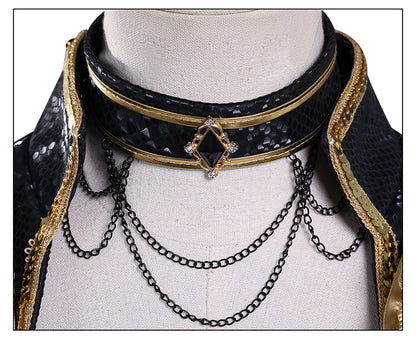 Black Golden Rumi Zoey Mira Cosplay Cosplay Costume Wig Women Suit Halloween Party Role Playing Outfit