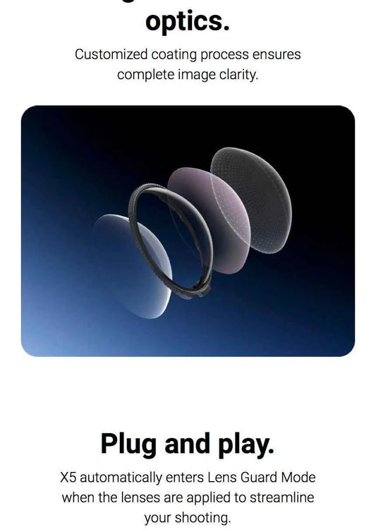Insta360 X5 Lens Guard Protector Standard or Premium Tempered Glass For Insta 360 X5 Original Accessories
