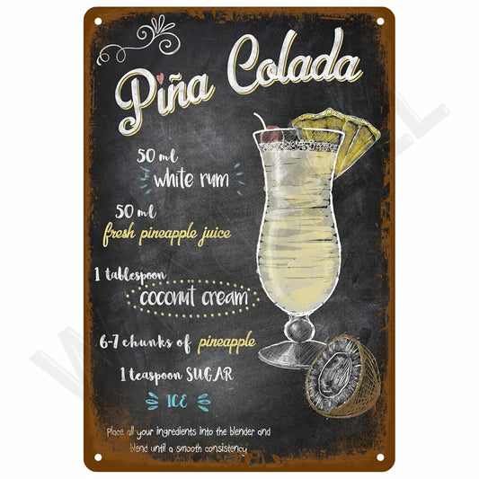 SS69 Retro Metal Tin Sign 20x30cm Vintage Wall Art for Home Bar Decor