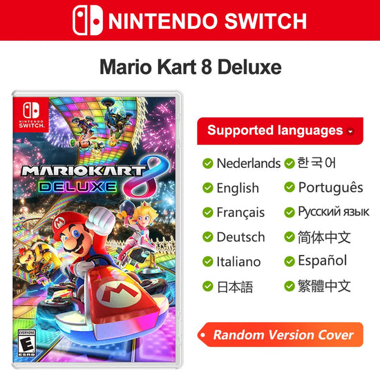 Mario Kart 8 Deluxe Nintendo Switch Game Deals 100% Official Original Physical Game Card Racing Genre for Switch OLED Lite SS69 71.69 Random Cover / CHINA