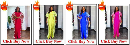 Elegant African Dresses for Women 2025 New Africa Clothing Plus Size Turkey Wedding Party Long Dress Dashiki Ankara Outfits Robe
