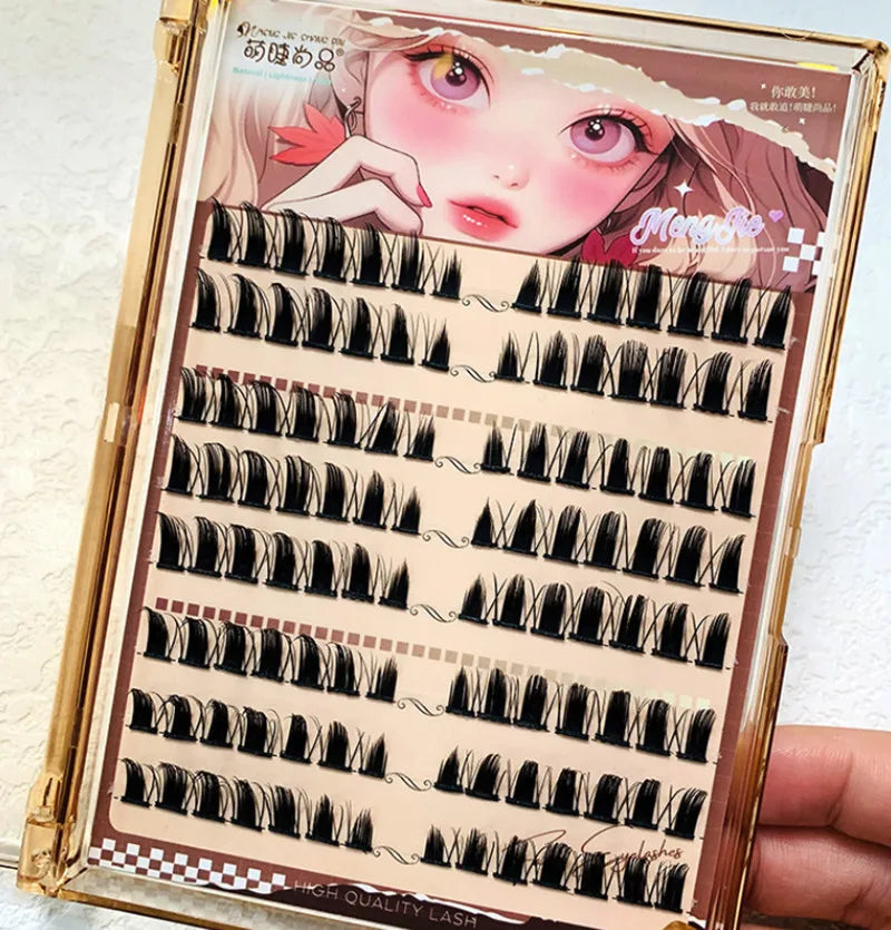 Little Devil False Eyelashes Manga Lashes Reusable Natural Thick Fluffy Soft Single Individual Cluster Eye Extension Beauty Tool SS69
