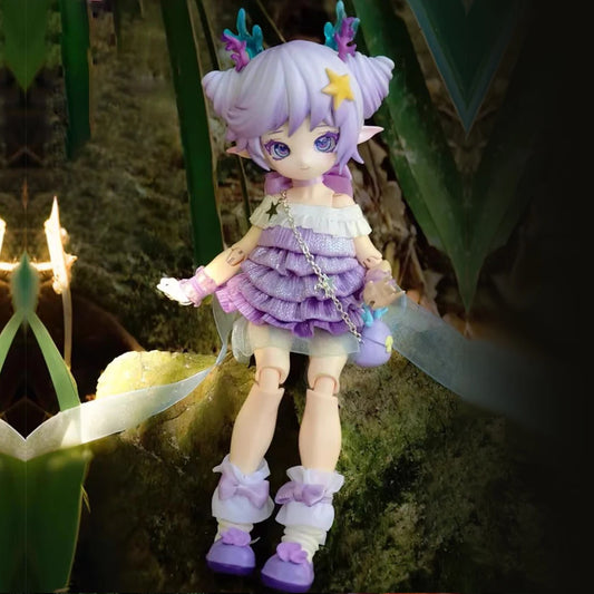Authentic in Stock Mushroom Fungus 1/12 BJD Blind Box Movable Joint Doll Anime Figure Collectible Trendy toys Ornaments gifts