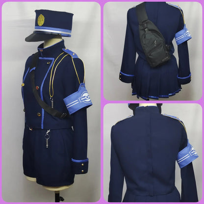 Game Blue Archive Tachibana Nozomi Cosplay Costume Wig Shoes Hikari Cosplay Highlander Railroad Academy Role Play Uniform Prop SS69