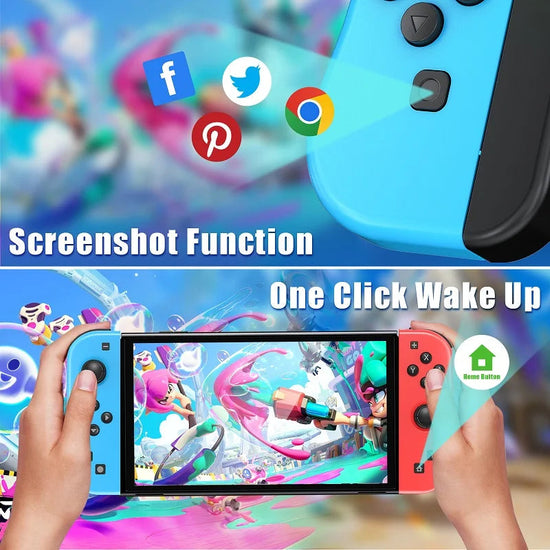 For Nintendo Switch/iOS/Android/PC Wireless Controller, Turbo Vibration Wake-up Handle For Fitness-ring BT Video Game Control SS69