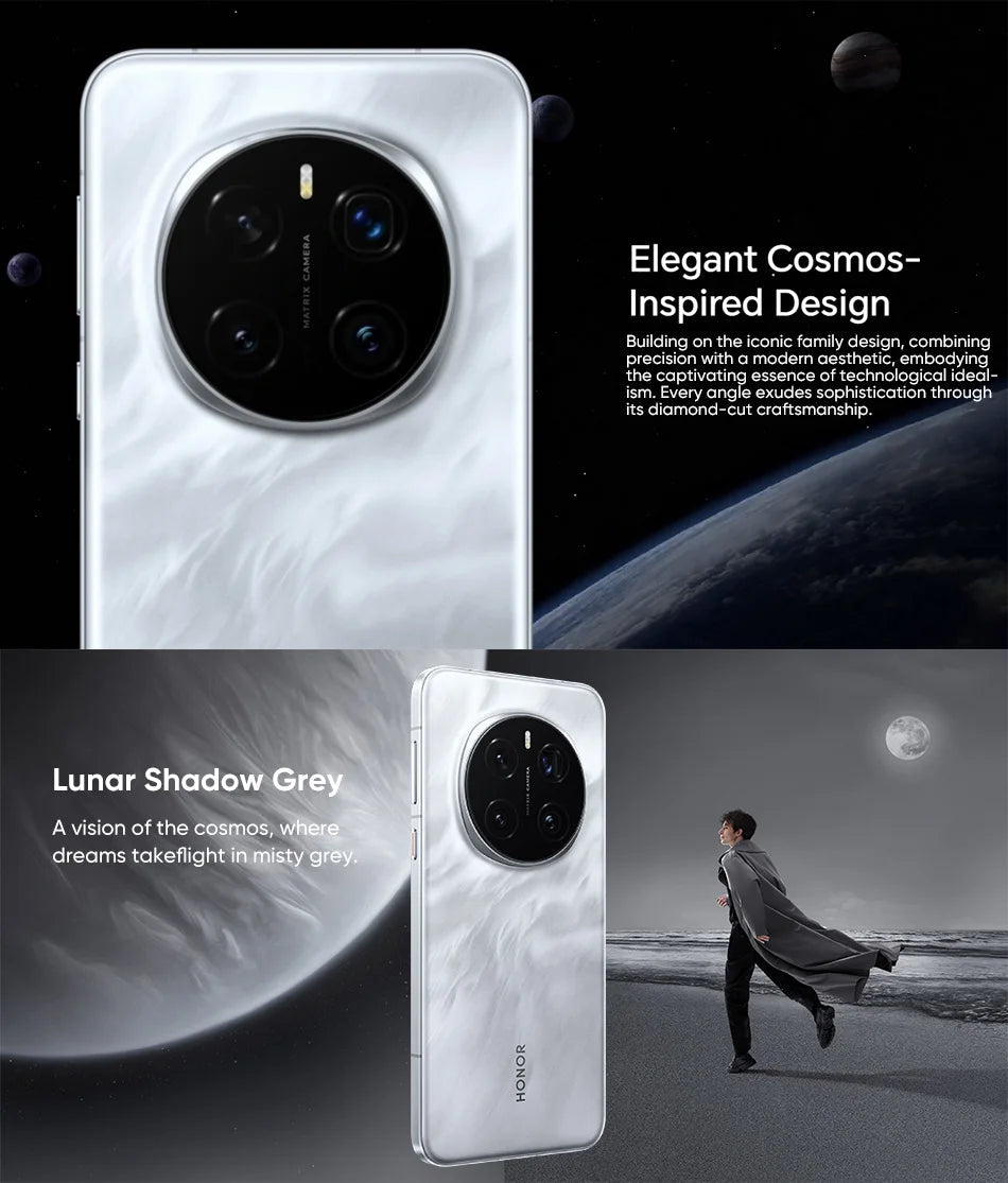 HONOR Magic7 Pro Global Version 5G AI Smartphone Snapdragon 8 Elite 6.8''120Hz OLED Screen 200MP Cameras 100W Charge Magic 7 Pro SS69