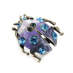 Anime Jojo Giorno Giovanna Ladybug Cosplay Badge Alloy Diamond Brooch Lapel Pin Unique Jewelry Costume Bag Accessory Prop