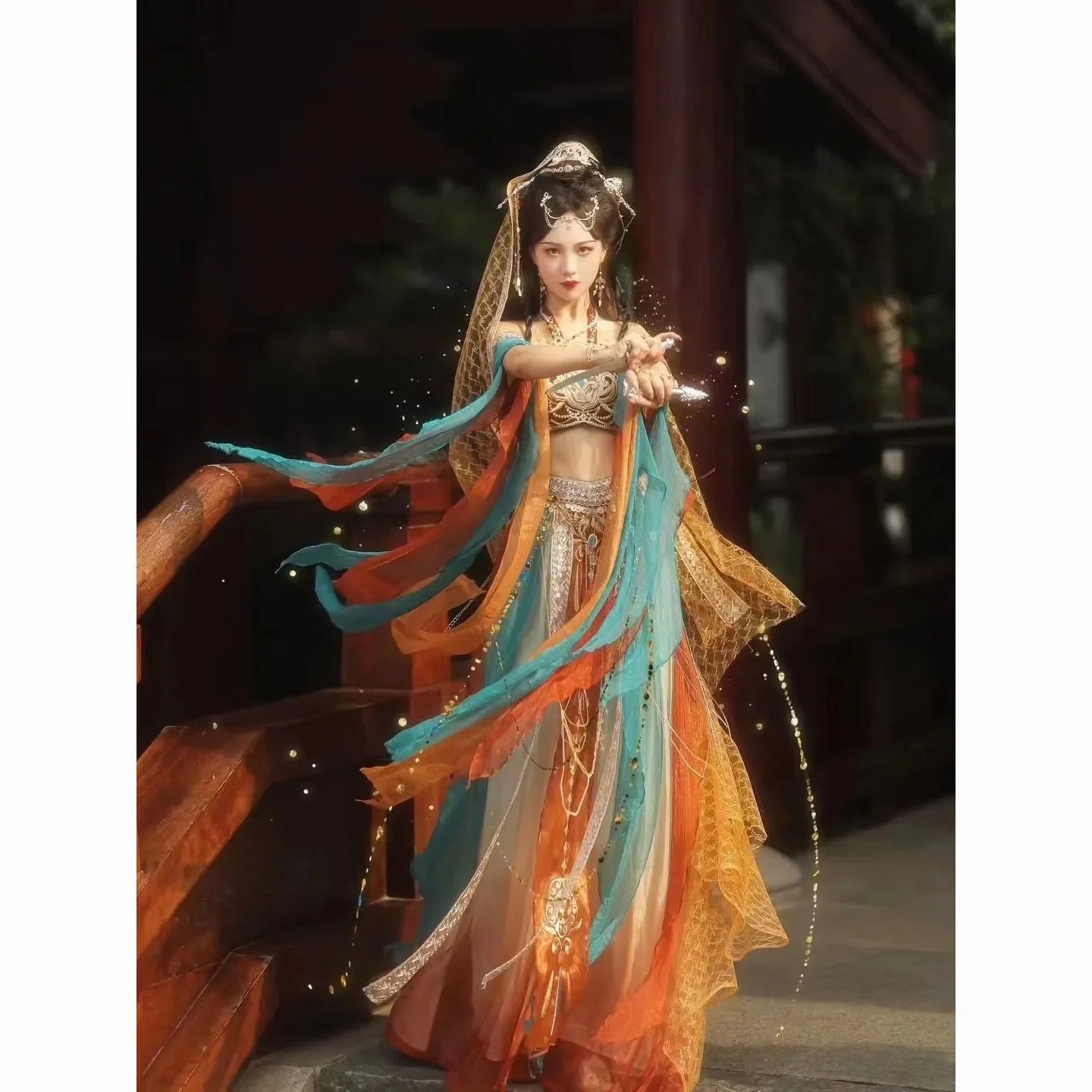 Dunhuang Feitian Western Princess Clothes Hanfu Exotic Photography Photo Chinese Style Dance Costume Hanfu Women China Clothing SS69