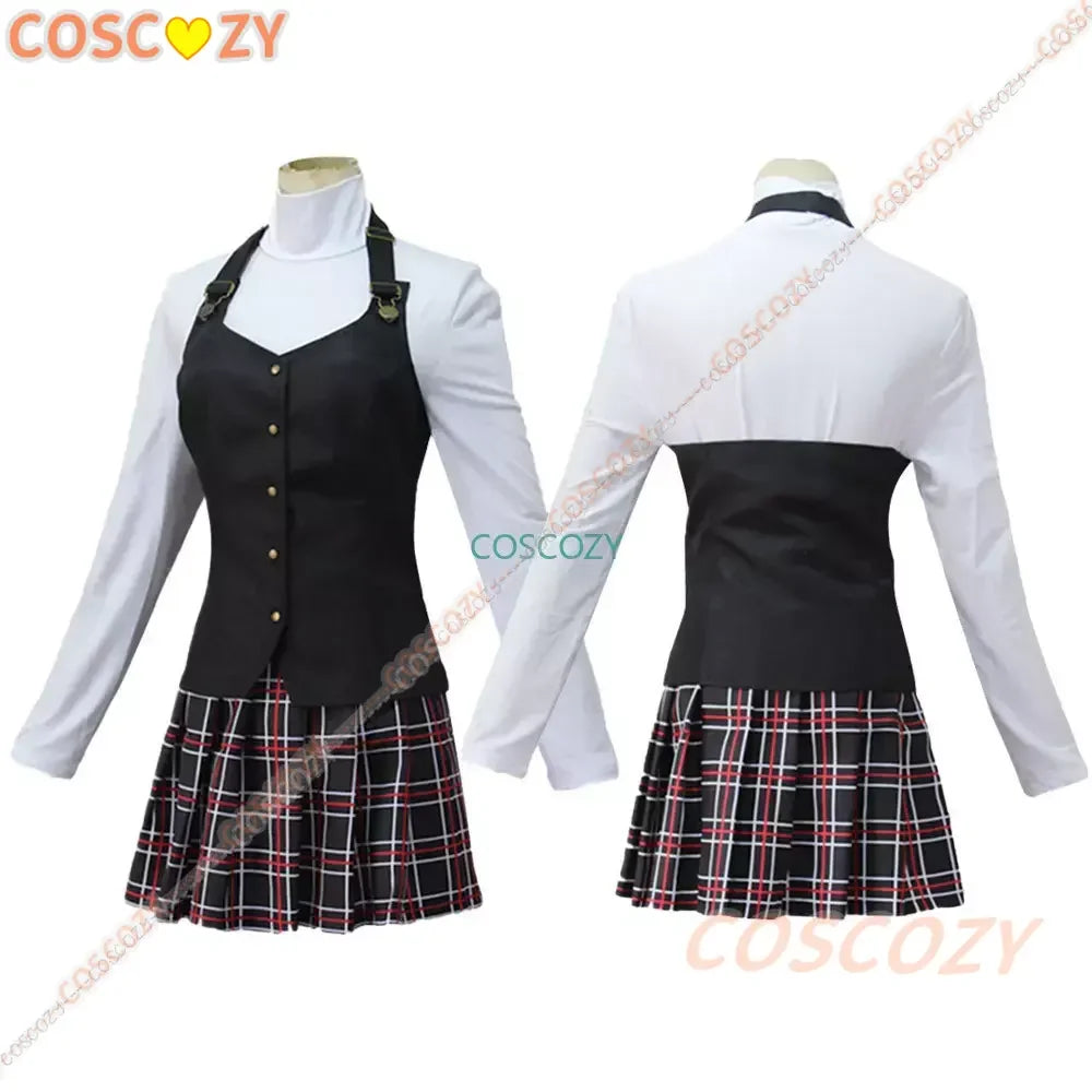 Game Cosplay Costume Queen Makoto Niijima Cosplay Costume Woman School Uniform Christmas Carnival Party Dress Wig Costumes SS69