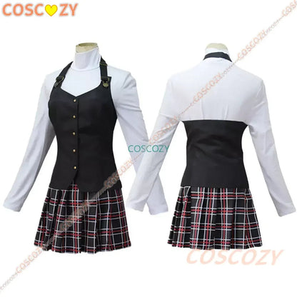 Game Cosplay Costume Queen Makoto Niijima Cosplay Costume Woman School Uniform Christmas Carnival Party Dress Wig Costumes SS69
