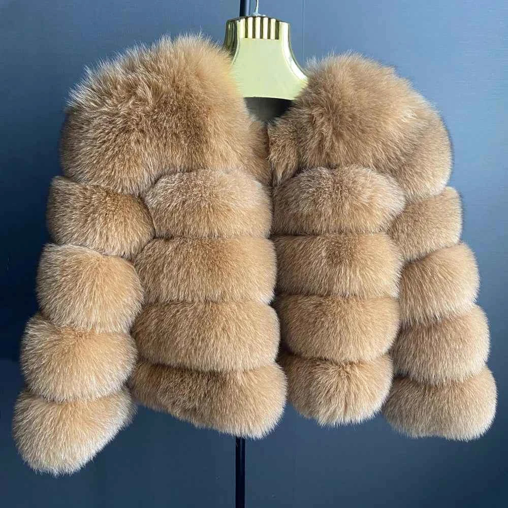 Winter Women's Cold Coat Top Fox Jackets For Women clothing Natural Real fox Fur Jacket Coats For Women Fur Jacket In Promotion