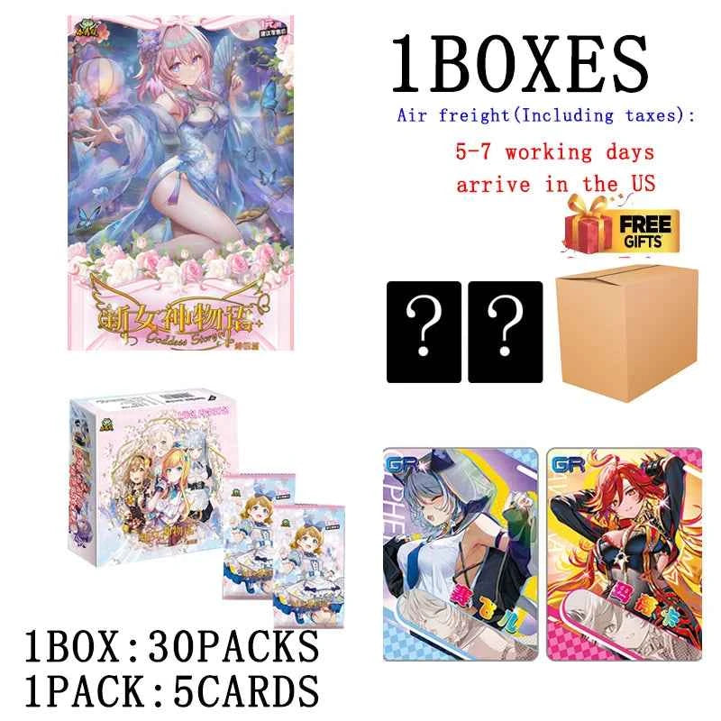 Goddess Story Collection Cards Board Playing Games Carts Paper Kids Toys Anime Gift Table Christmas Brinquedo