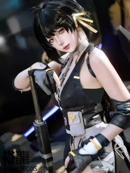 Wuthering Waves Rover Cosplay Costume Wig Female Uniform Earrings Bag Main Character Resonator Halloween Party for Women SS69