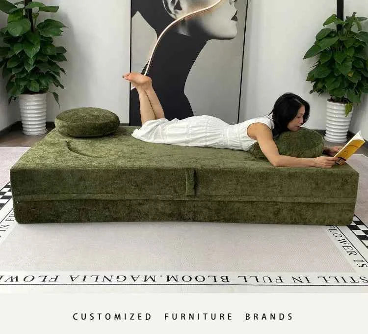 Living Room Sofas Vacuum Compression Sofa Pure Sponge Single Multifunctional Foldable Special Shaped Sofa Bed Furniture