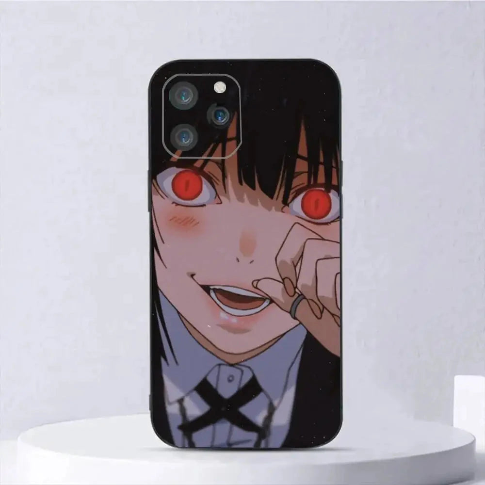 1pc Japanese Anime Kakegurui Jabami Yumeko Phone Case Silicone Soft For IPhone 17 Air 16 15 14 13 12 11 Plus Pro Max Plus SS69 11.69 For IPHONE 16PLUS / z6