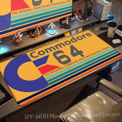 Keyboard Mouse Pad Commodore 64 Mousepad Xxl Non-slip Lockedge Minimalism Office PC Accessories XL Gaming Large Desk Cabinet Pad