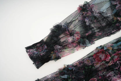 JAMERARY Fashion Floral Print Long Sleeve Maxi Dress For Women Summer Autumn Clothes Layers Ruffles Cake Dresses Evening SS69