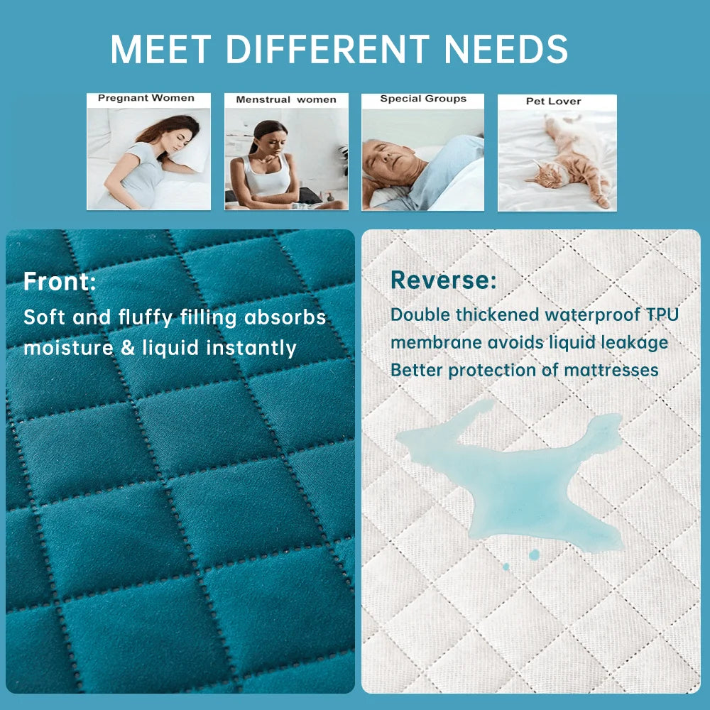 3D Air Fabric Waterproof Mattress Protector - Breathable Fitted Cover