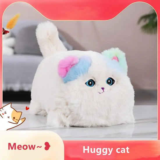 Simulation Electric Plush Toys Cute Cat Dog Interactive Kids Huggy Pets Speak Electronic Accompanied Toy Children Gifts Birthday
