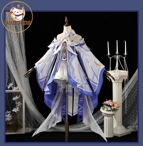 IN STOCK Columbina Cosplay Costume Game Genshin Impact【S-2XL】DUDU-R Nod-Krai Women Song of the Welkin Moon Plus Size