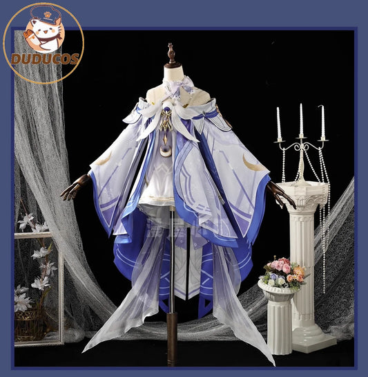 IN STOCK Columbina Cosplay Costume Game Genshin Impact【S-2XL】DUDU-R Nod-Krai Women Song of the Welkin Moon Plus Size
