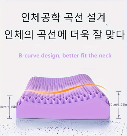 SS69 TPE Breathable Air Layer Cervical Neck Pillow, Washable Memory Pillow
