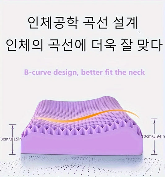 SS69 TPE Breathable Air Layer Cervical Neck Pillow, Washable Memory Pillow