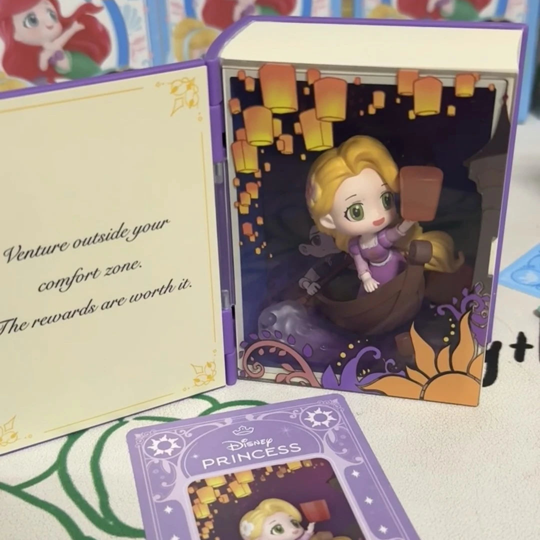 Genuine 100% Disney Princess Talry Tales Series Blind Box Action Figures Toy Collection Desktop Decoration Mystery Box Gift SS69