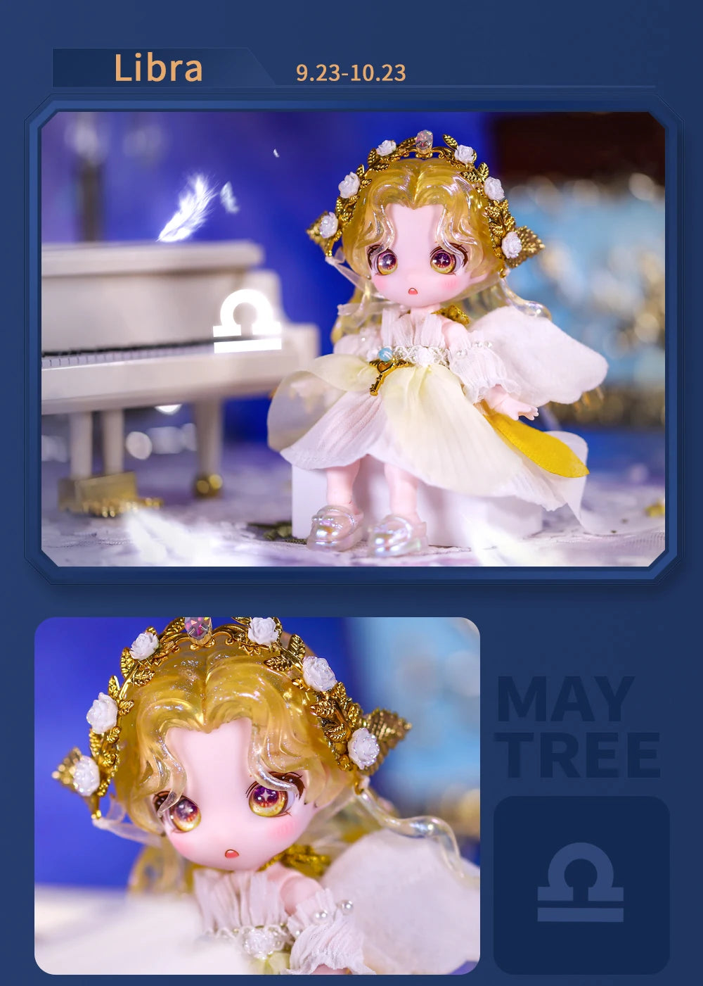 ICY DBS Dream Fairy Maytree OB11 doll 13 ball joint body constellation series Collectible Cute Animal 13cm SD gift BJD SS69