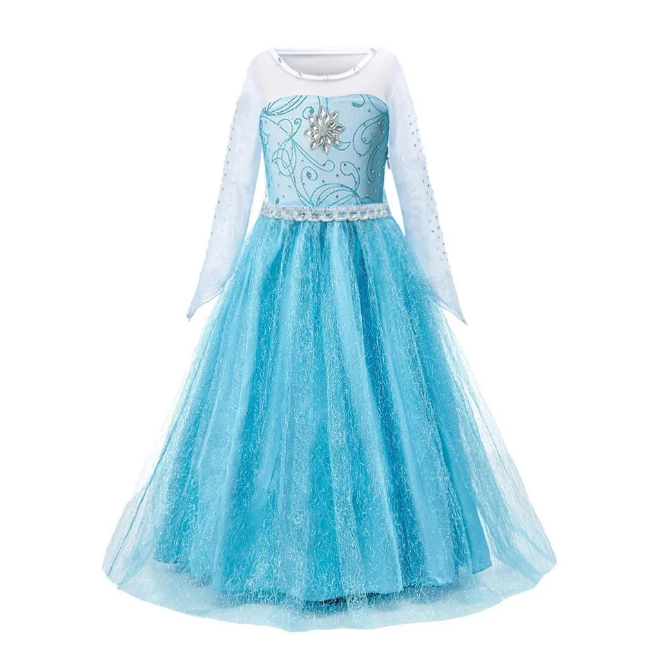 Girls Princess Cosplay Costume Dress - Flower Print