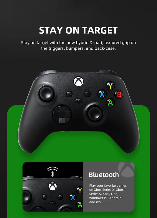 Microsoft Xbox Core Wireless Controller -  Pulse Cipher/ White/Black- for Xbox Series S X XSS XSX Xbox One Controller SS69