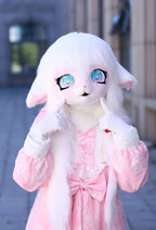 Kig Furry Mask Plastic Headbase for Adult Cosplay Costume