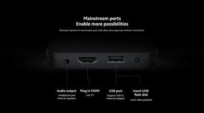 Xiaomi TV Box S 2nd Gen 4K Ultra HD Streaming Media Player Google TV Box WiFi Bluetooth 5.2 Dolby Vision HDR10+ TV Play Box SS69