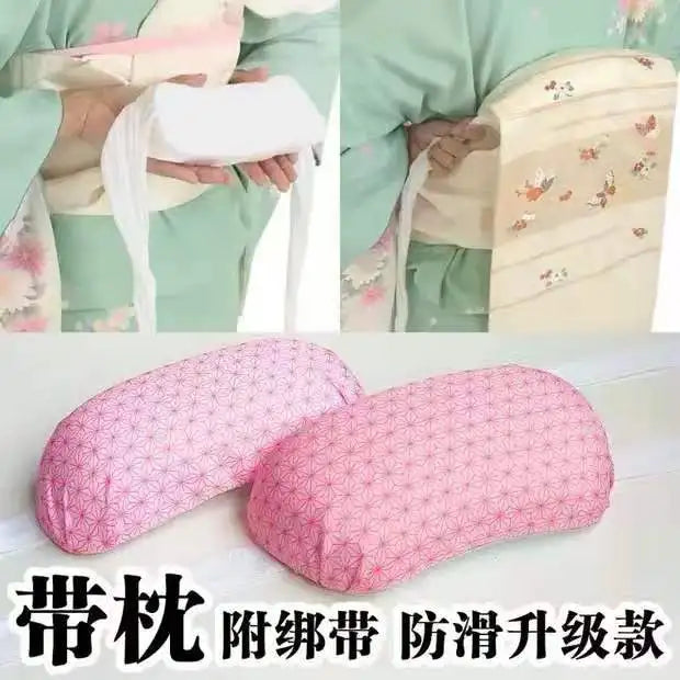 Japanese Kimono Kitsuke Obi Set with Himo and Kazari Komono