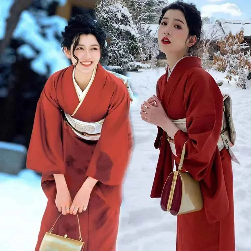 Fashion Photography Clothes Party Dress Japanese Kimono Cosplay Yukata Women Clothing Traditional Ethnic Style Streetwear Stage