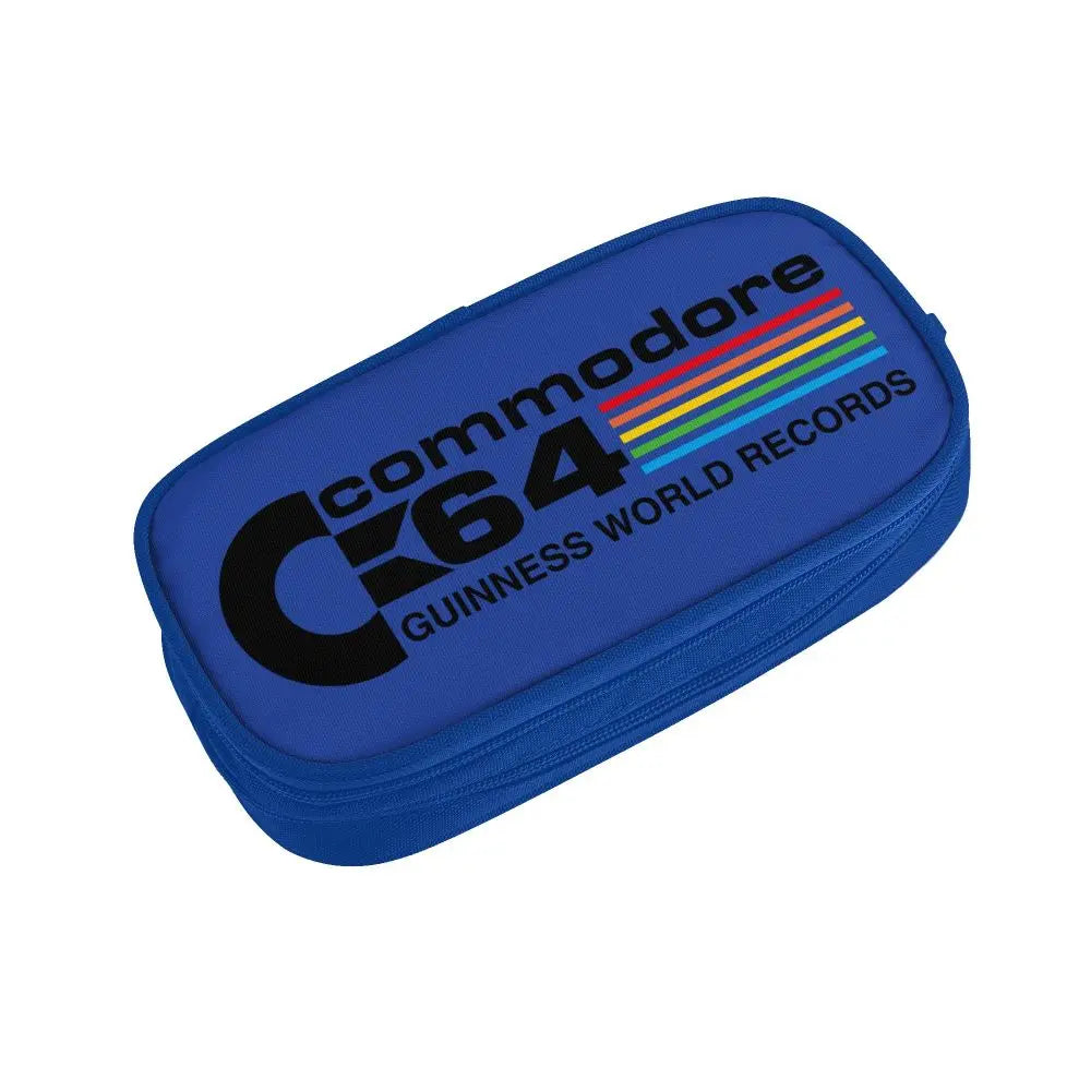 Custom Kawaii Retro Commodore 64 Pencil Case for Girls Boys C64 Amiga Computer Large Capacity Pen Box Bag Stationery SS69
