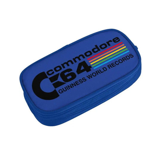 Custom Kawaii Retro Commodore 64 Pencil Case for Girls Boys C64 Amiga Computer Large Capacity Pen Box Bag Stationery SS69