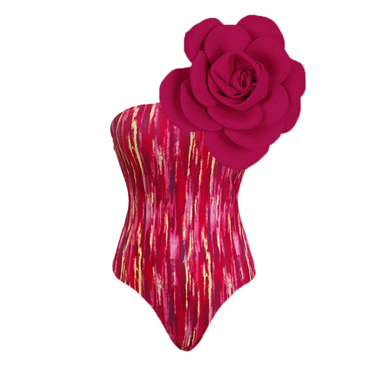 2023 New Arrival Push Up Women Bikini Set Floral Printed Ruffle Bikinis Strappy Bandage Swimwear Brazilian Biquini Bathing Suit SS69