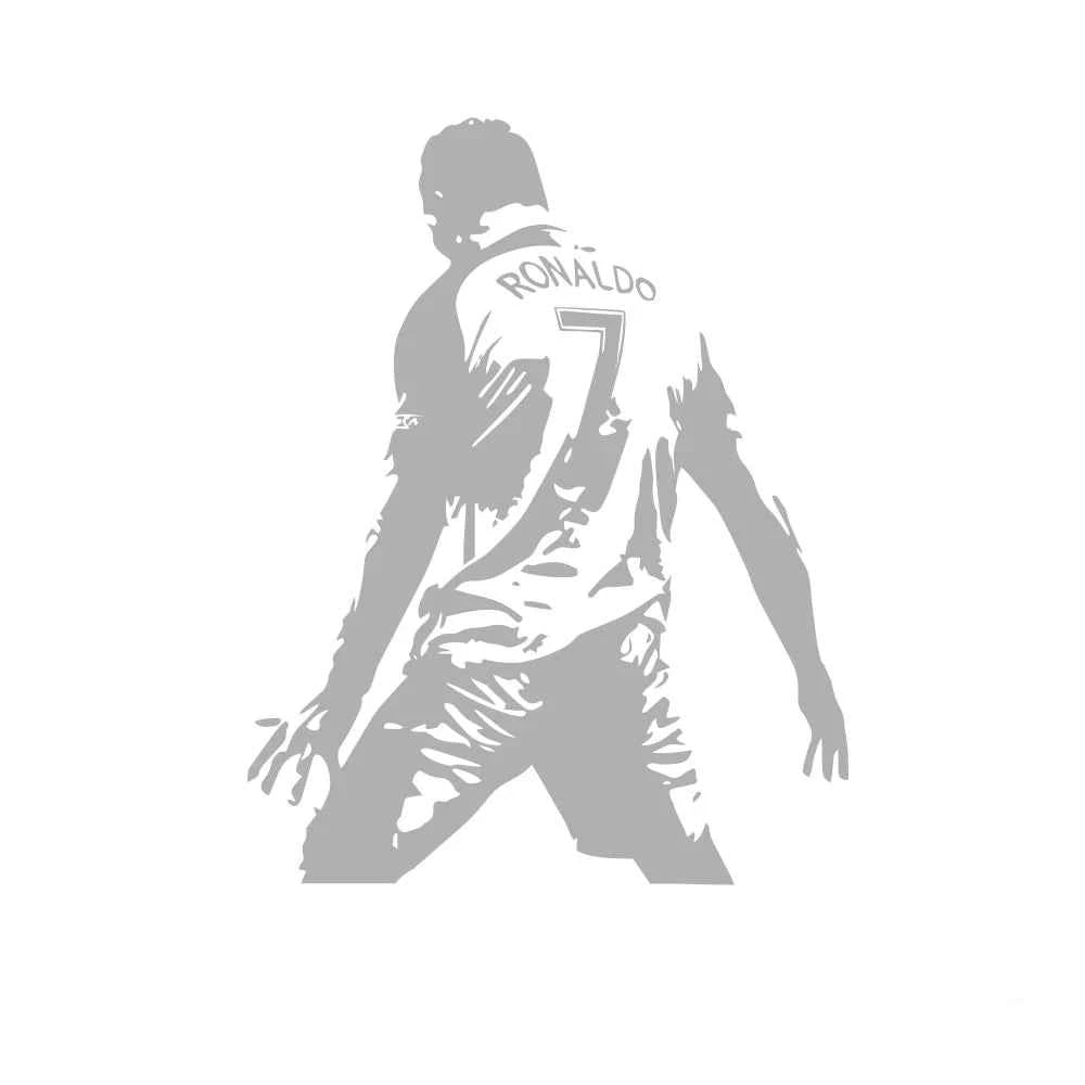Football Cristiano Ronaldo Vinyl Wall Sticker Soccer Athlete Ronaldo Wall Decals Art Mural For Kis Room Living Room Decor Z0683